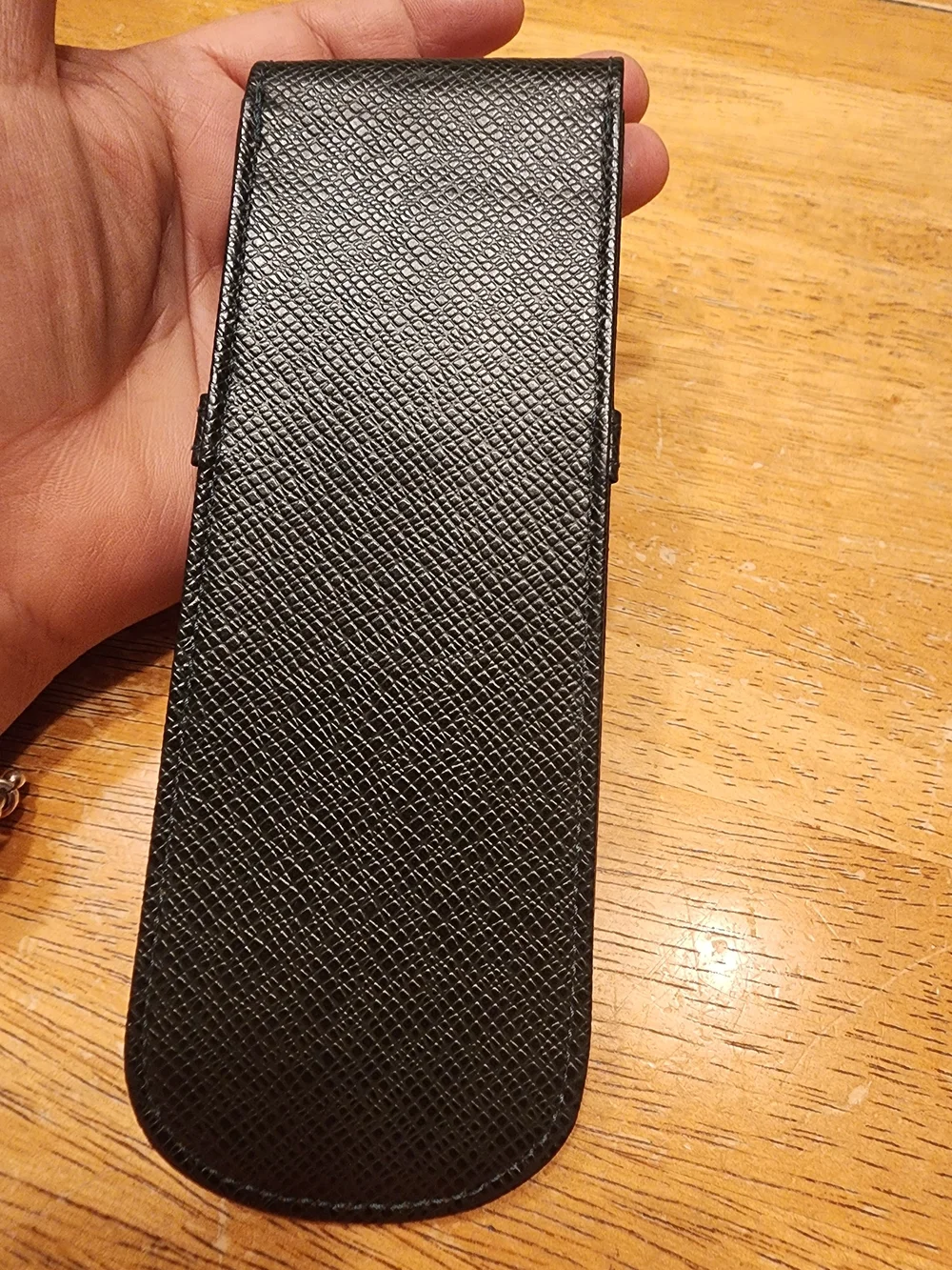 Louis Vuitton Taiga leather Étui Stylo pen case in Forest Green